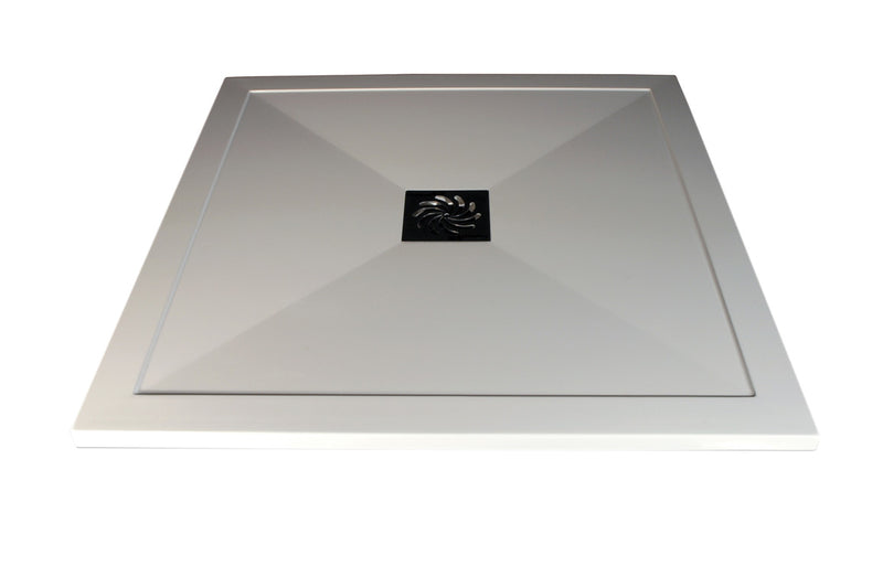 25mm Designer Square Shower Tray & Waste