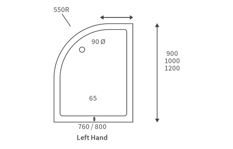 45mm Low Profile Offset Quadrant & Waste