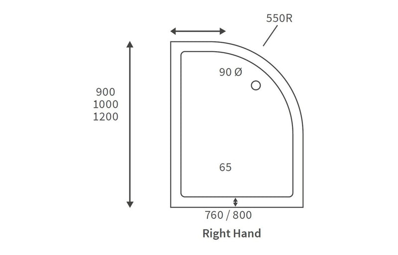 45mm Low Profile Offset Quadrant & Waste