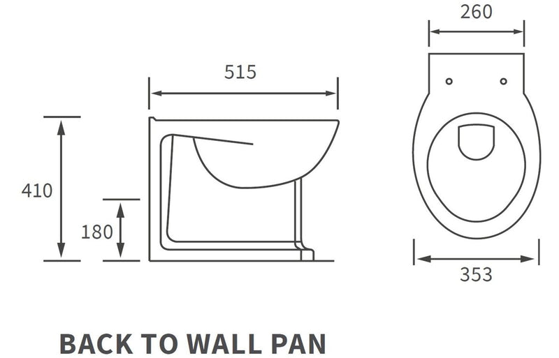 Milan BTW Toilet & Seat