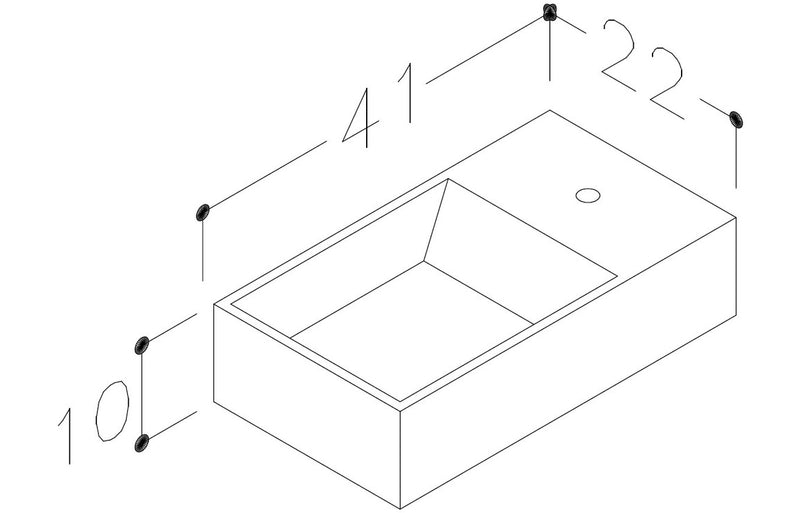 Viola 410mm Wall Hung Unit