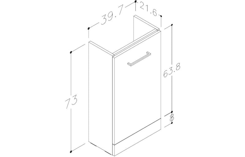 Viola Floorstanding Cloakroom Suite