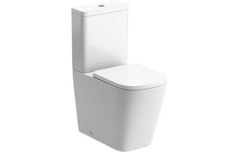 Tuscany Rimless Short Projection Toilet - Closed Back