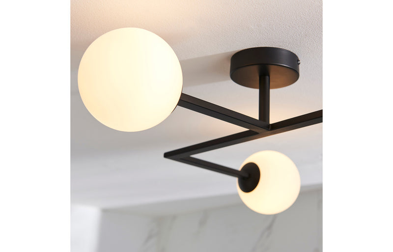 Sphere Ceiling Light - Matt Black