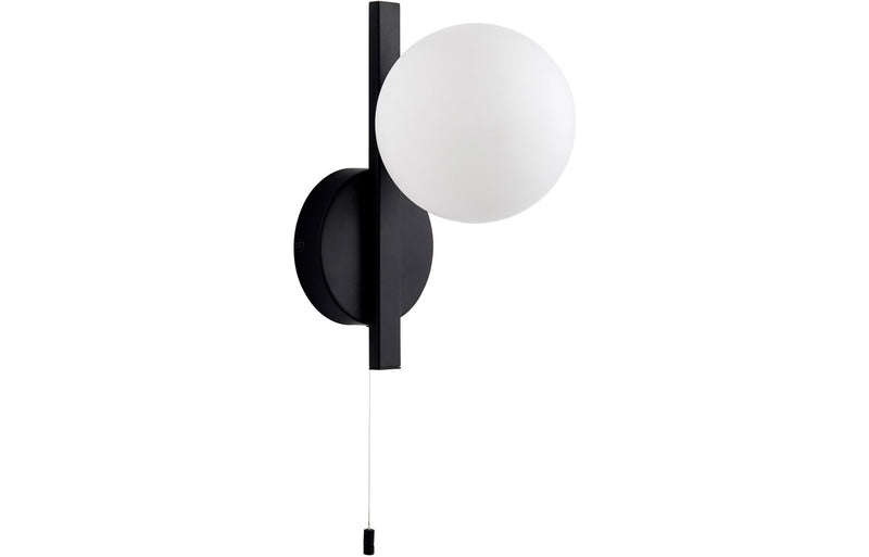 Sphere Wall Light - Matt Black