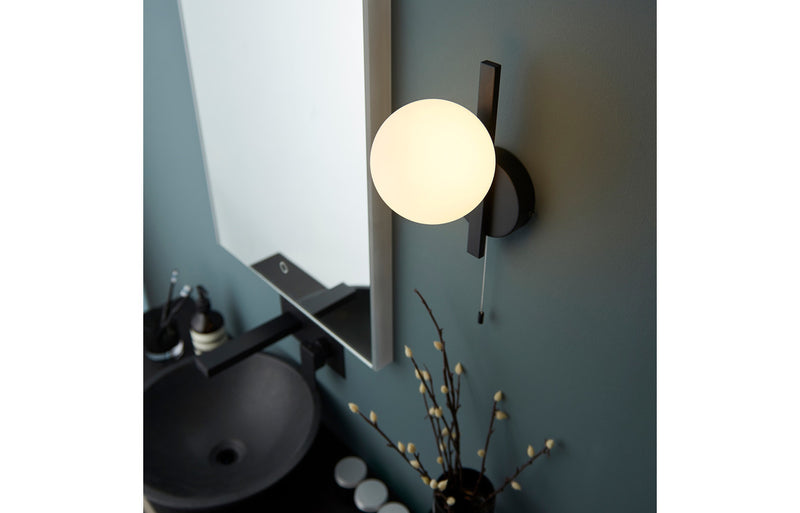 Sphere Wall Light - Matt Black