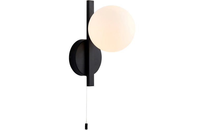 Sphere Wall Light - Matt Black