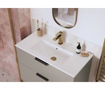 Boulez Basin Mixer & Waste - Brushed Bronze