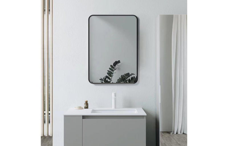 Kenya 600x800mm Mirror - Matt Black