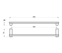 Ernest 45cm Towel Rail